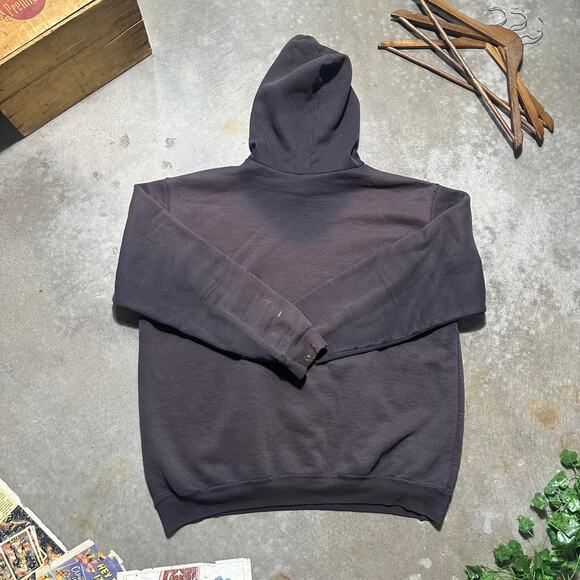 Vintage Carhartt Distressed Faded Brown Hoodie Mens XL Boxy Workwear Sweatshirt - Picture 2 of 7